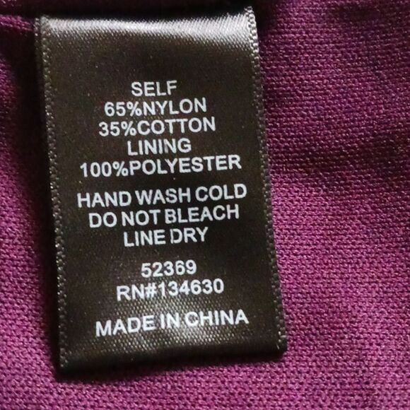 Anthropologie Sunday in Brooklyn Joy Purple with Black Lace Long Sleeve Dress XS - Picture 13 of 13